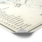 アンティーク19th世紀ブリストルの地図 ポスター (角)