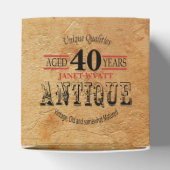 アンティーク40th誕生日デザイン フェイバーボックス (上部)