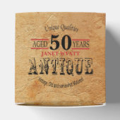 アンティーク50番目の誕生日デザイン フェイバーボックス (上部)