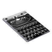 アンティーク60s rで使用される古いタイプライター ノートブック (右側)