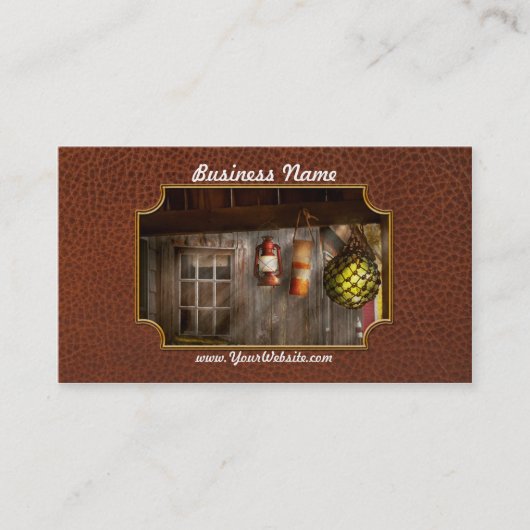 アンティーク-ぶら下がったののまわりに 名刺 (正面)