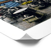 アンティーク アトランティックシティ ニュージャージー州 遊歩道 ポスター (角)