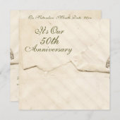 アンティーク アニバーサリー 招待状 (正面/裏面)