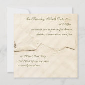 アンティーク アニバーサリー 招待状 (裏面)