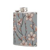 アンティーク　アルモンドブロッサム　アールヌーボー　パターン フラスク (左)