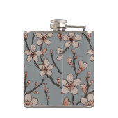 アンティーク　アルモンドブロッサム　アールヌーボー　パターン フラスク (裏面)