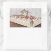 アンティーク ウェディング バンケット テーブル 長方形シール (バッグ)