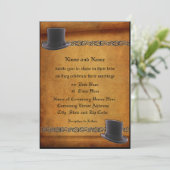 アンティーク カスタム ゲイ ウェディング 招待状 (スタンド正面)