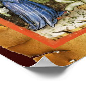 アンティーク カボチャの収穫 ポスター (角)