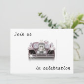 アンティーク カー ウェディング インビテーション (スタンド正面)