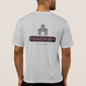 アンティーク カー バーン - ドライフィット グレー Tシャツ (裏面)