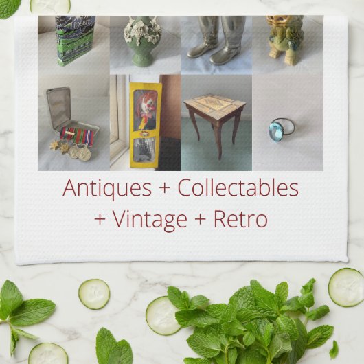 アンティーク キッチンタオル (折り畳み)