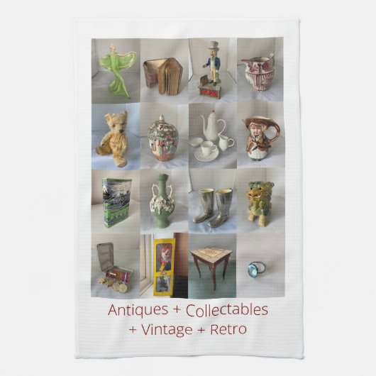 アンティーク キッチンタオル (縦)