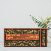 アンティーク クリープ ゴス ハロウィンパーティー チケット 招待状 (スタンド正面)