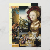 アンティーク グレープ ヴィンヤード ワイン テイスティング パーティー 招待状 (正面/裏面)