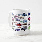 アンティーク コーヒーマグカップ (正面左)