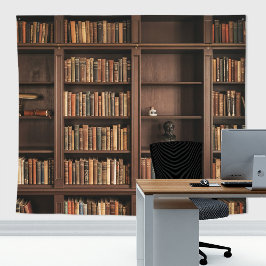 アンティーク ゴシック図書館 本棚 壁 装飾 タペストリー