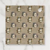 アンティーク ゴシック フローラル ポーション ボトル フェイバータグ (裏面)