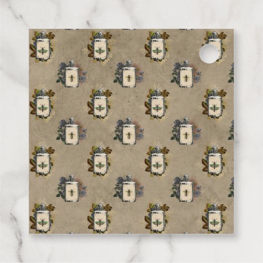 アンティーク ゴシック フローラル ポーション ボトル フェイバータグ (裏面)