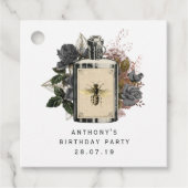 アンティーク ゴシック フローラル ポーション ボトル フェイバータグ (正面)