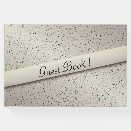 アンティーク ゴールド グリッター ゲストブック (正面)