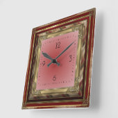 アンティーク スクエア壁時計 (傾斜)