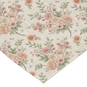 アンティーク-スタイルシャビーシック懐かしい花模様 ロングテーブルランナー (コーナー)