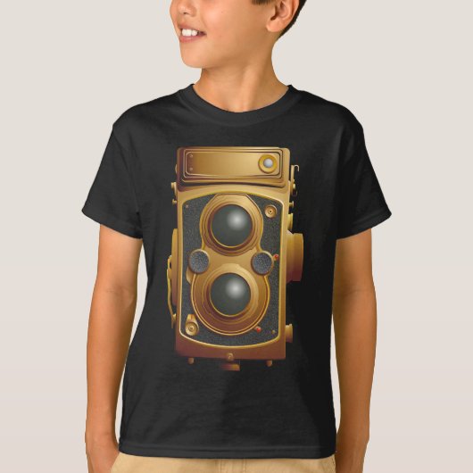アンティーク スチームパンク カメラ Tシャツ (正面)