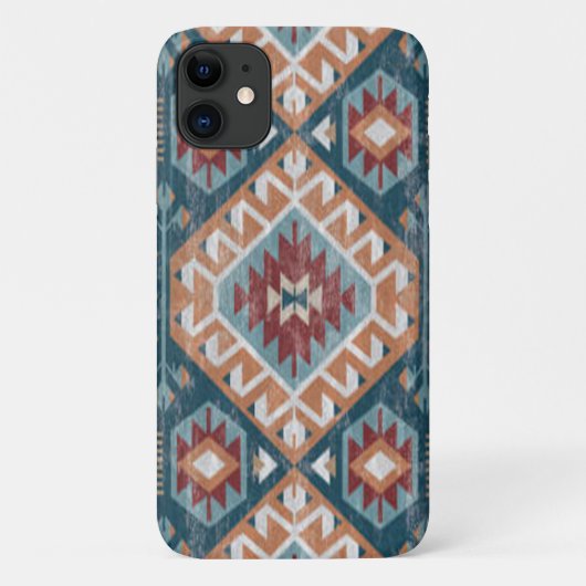 アンティーク トルコ ラグ カーペット キリム 墓地敷物 Case-Mate iPhoneケース (裏面)