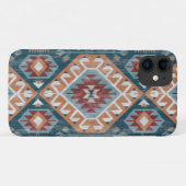 アンティーク トルコ ラグ カーペット キリム 墓地敷物 Case-Mate iPhoneケース (裏面(横))
