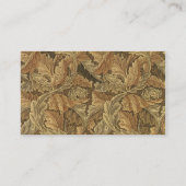 アンティーク ビクトリアン ウィリアム モリス アカンサス リーフ 名刺 (裏面)