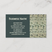 アンティーク ビクトリアン ウィリアム モリス ガーデン フラワーズ 名刺 (正面)