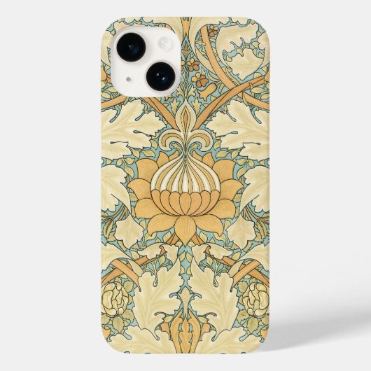 アンティーク ビクトリアン ウィリアム モリス 花 葉の植物 Case-Mate iPhoneケース (裏面)