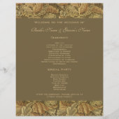 アンティーク ビクトリアン ウォーム オータム リーブス ウェディング (正面)