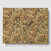 アンティーク ビクトリアン ウォーム オータム リーブス セーブ ザ デート ゲストブック (正面)