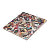 アンティーク、ビクトリア時代、クレイジーキルト タイル (側面)