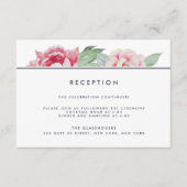 アンティーク ピオニー 結婚式 披露宴 招待状 (正面)