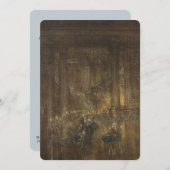 アンティーク フェアリー ボール 招待状 (正面/裏面)