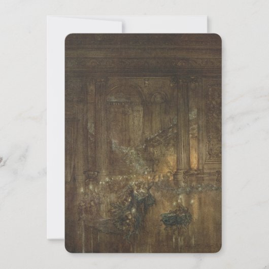 アンティーク フェアリー ボール 招待状 (正面)