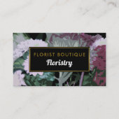 アンティーク フラワーデザイン, フラワーアレンジメント 名刺 (正面)