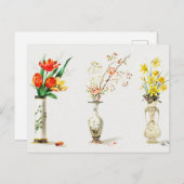 アンティーク フラワー ヴェース ポストカード (正面/裏面)