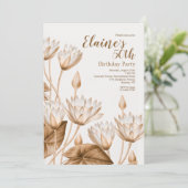 アンティーク フラワー 招待状 (スタンド正面)