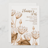 アンティーク フラワー 招待状 (正面/裏面)