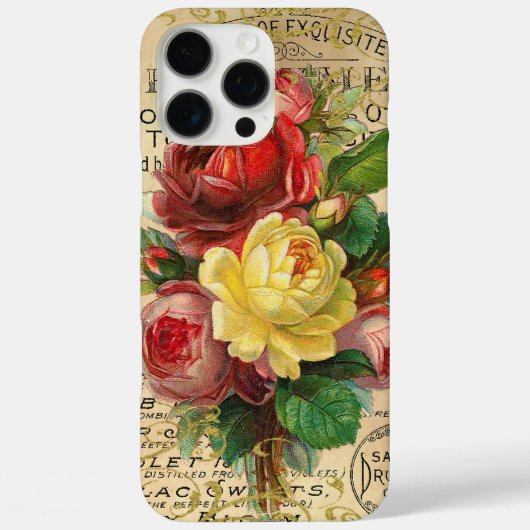 アンティーク フランスバラ Case-Mate iPhoneケース (裏面)