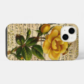 アンティーク フレンチローズ iPhoneケース (裏面横)