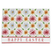 アンティーク フローラル ハッピーイースター ラージペーパーバッグ (正面)