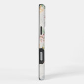 アンティーク フローラル ファブリック パターン iPhoneケース (右側面)