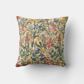 アンティーク フローラル ワイルドフラワー クッション (裏面)