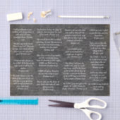 アンティーク・ブラックに関する雑誌の詩編の聖句 薄葉紙 (クラフト)