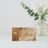 アンティーク&ホームデコーショップヴィンテージランプカード 名刺 (スタンド正面)